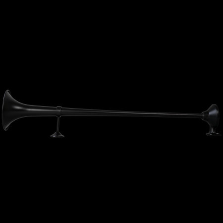 "The Black Edition" - Schwarzes Nedking Messing Lufthorn 950mm - Durchmesser 180mm